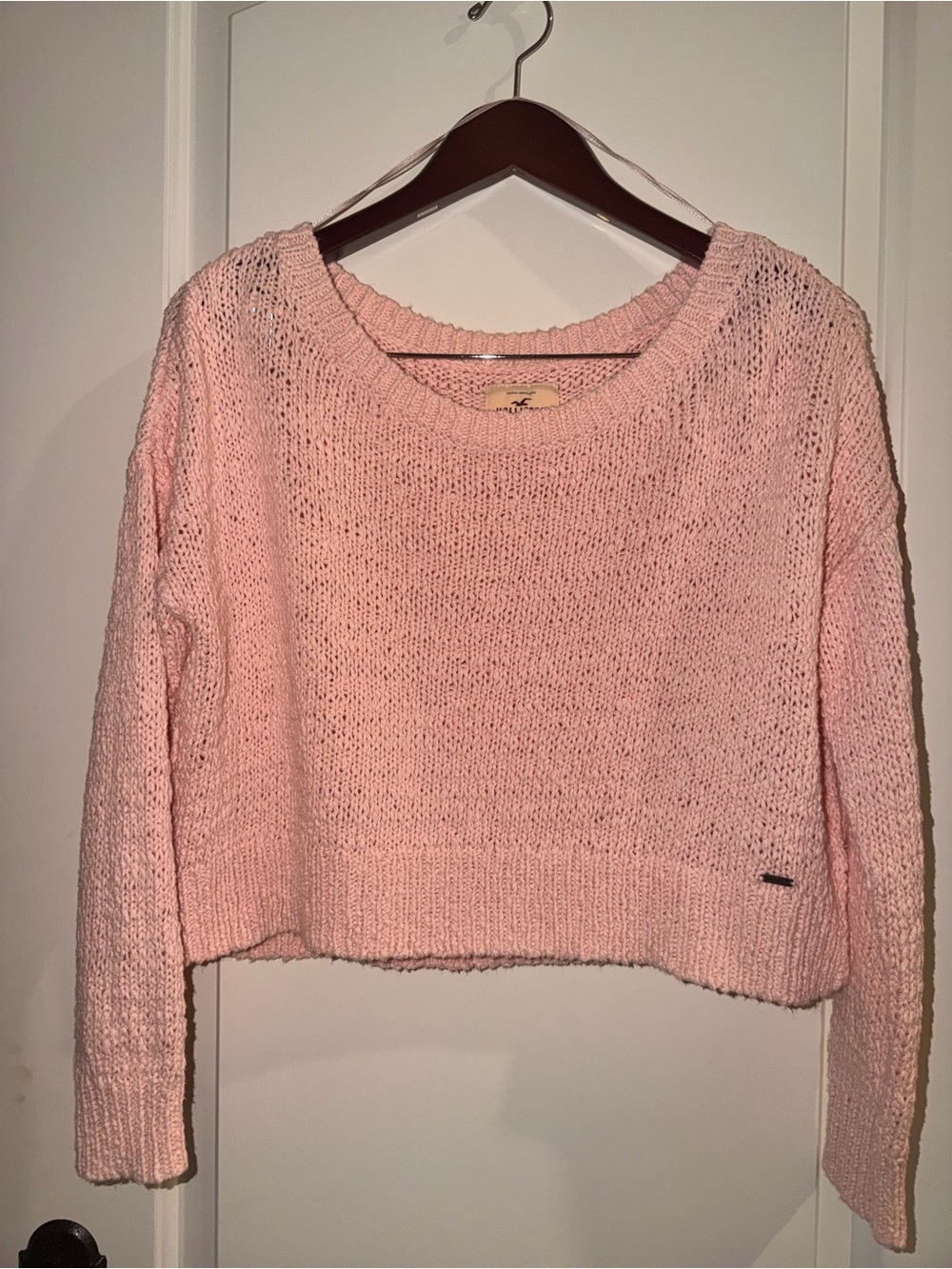 Hollister Light Pink Crewneck Sweater